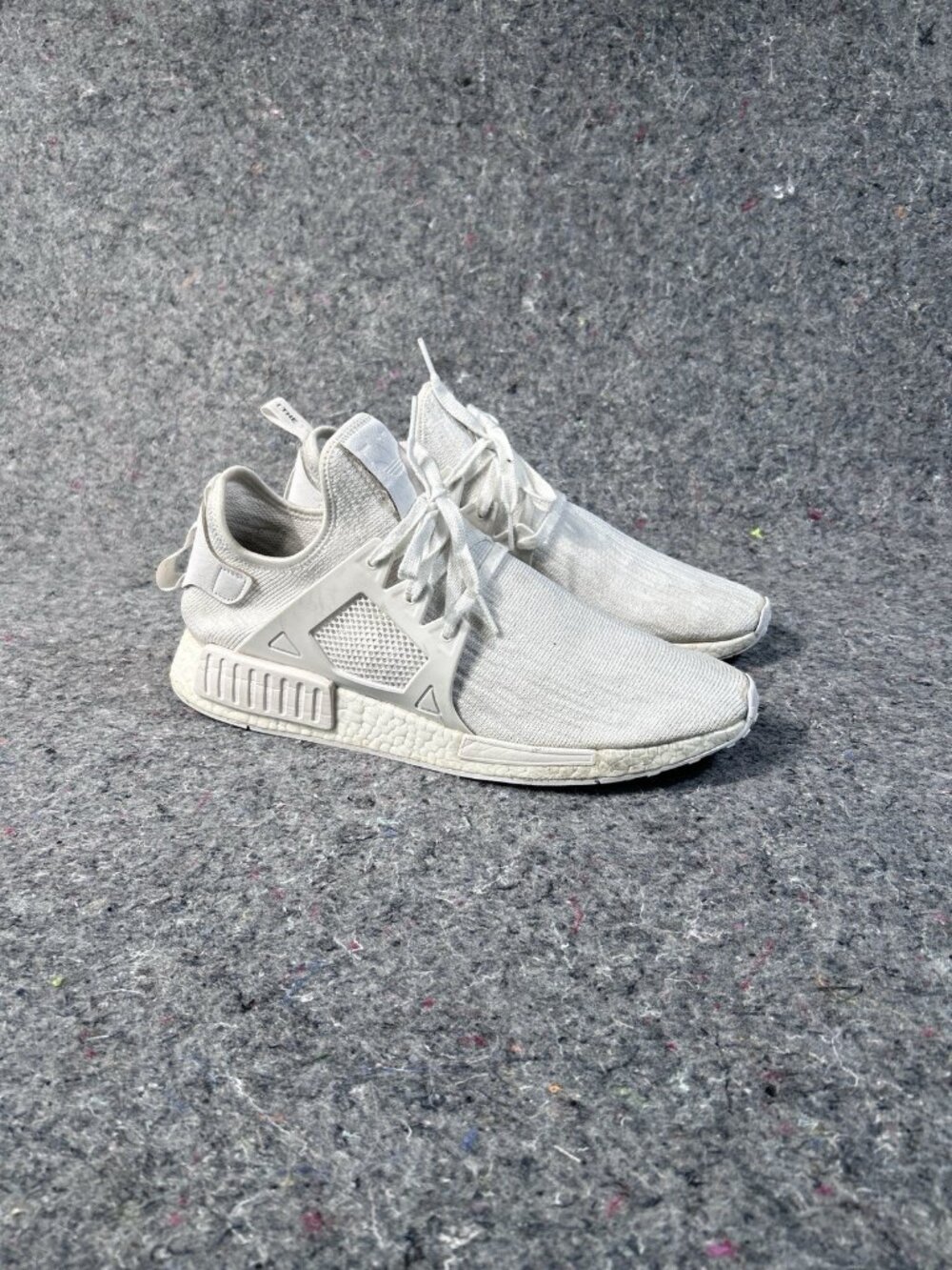 Adidas NMD XR1 PK Triple White Vintage White BB1967 Size 12